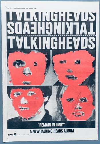 Talking heads 1980 poster - heads,